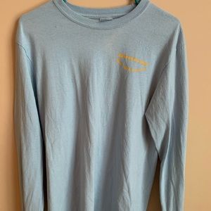 Custom, light blue, long sleeve tee